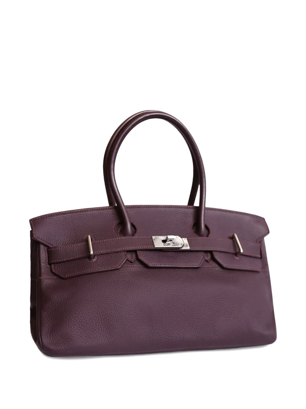Pre-owned Hermes 2008 Birkin 42 Tote Bag In Purple