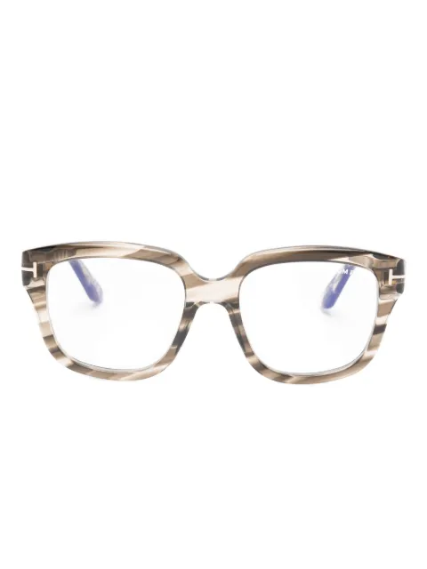 TOM FORD Eyewear stripe geometric glasses