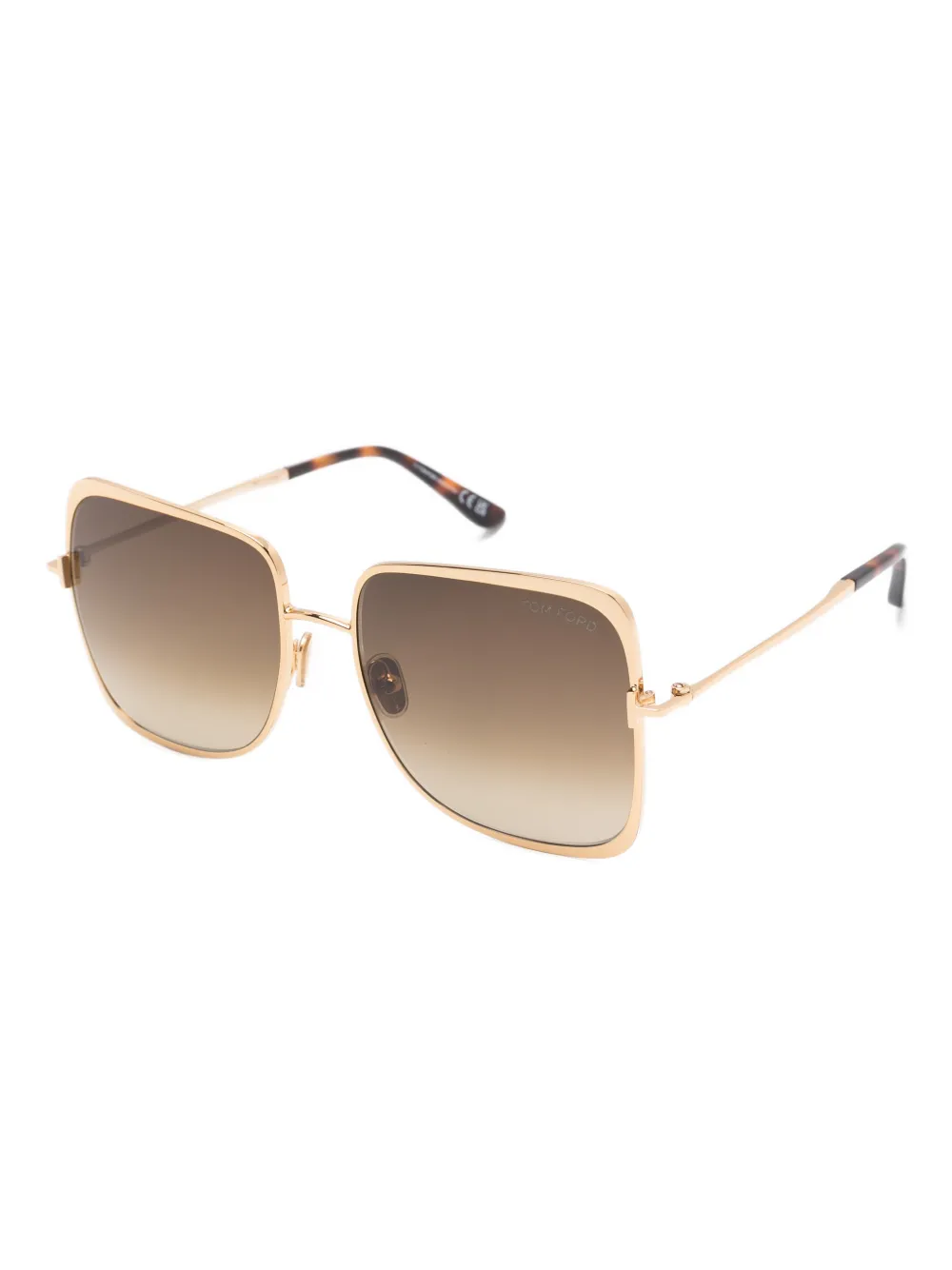 TOM FORD Eyewear Zonnebril met vierkant montuur - Goud