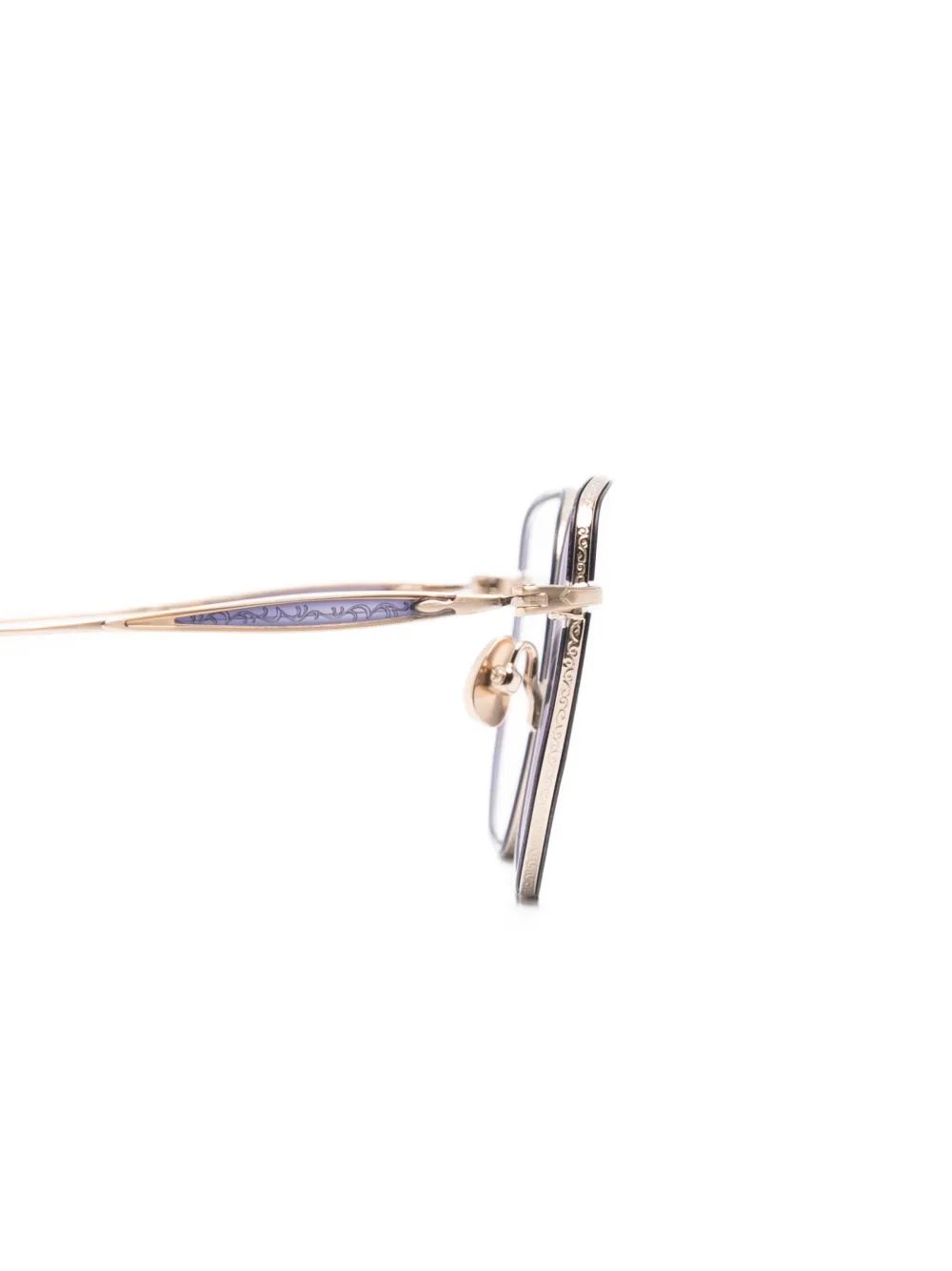 Matsuda Bril met gegraveerd detail Blauw