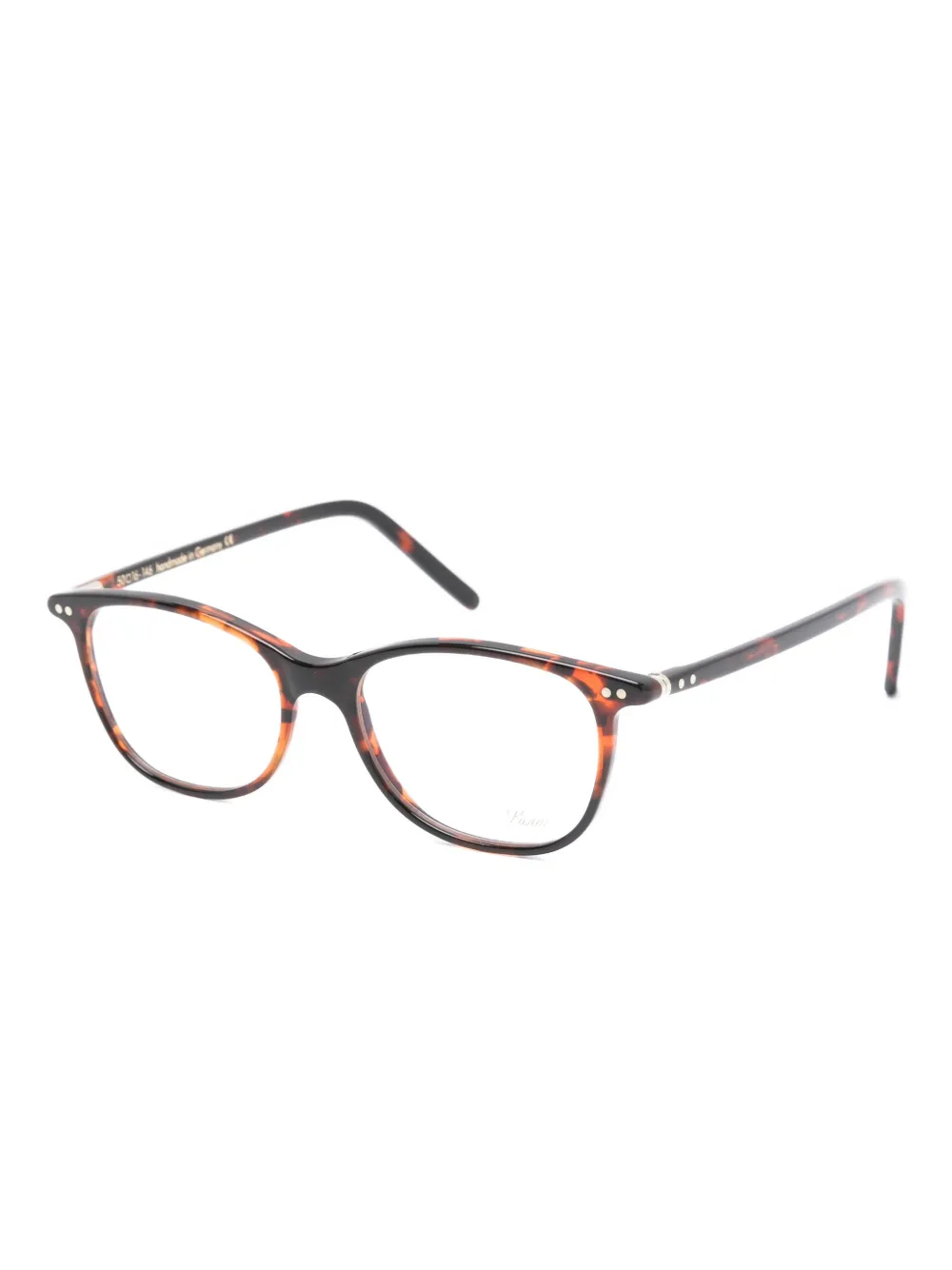 Lunor rectangle-frame havana-pattern glasses | Men | Image 2