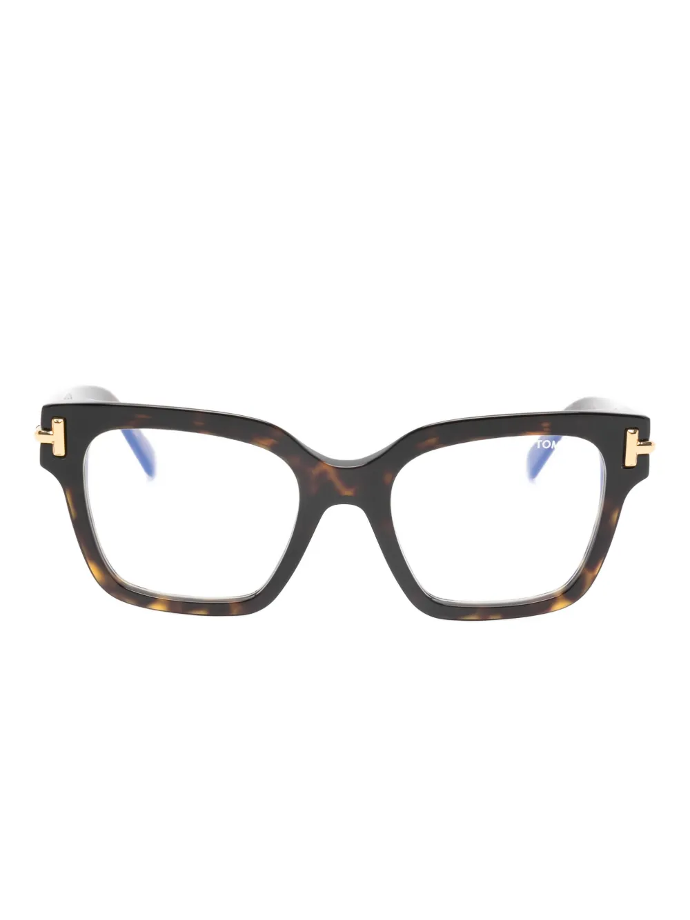 TOM FORD Eyewear Occhiali Icon con montatura geometrica - Marrone