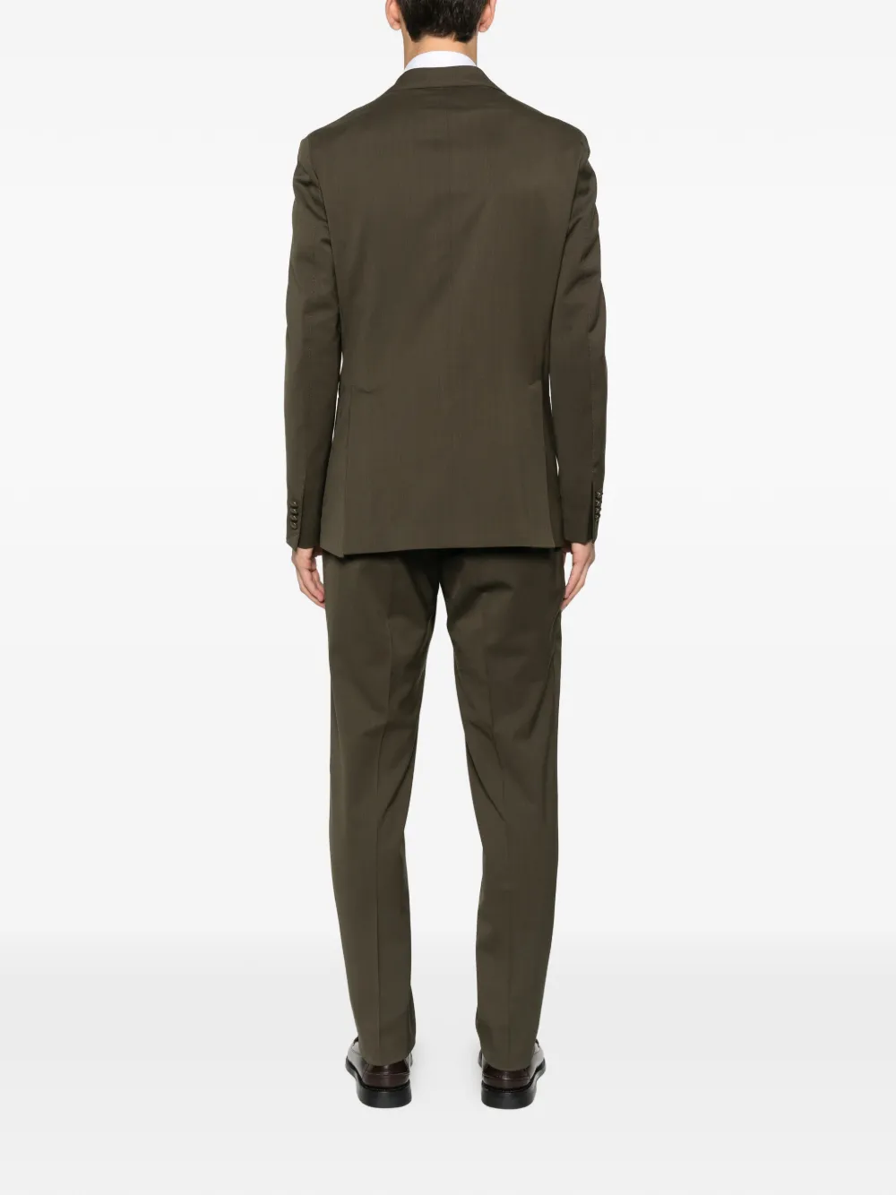 Luigi Bianchi Mantova Double-breasted Suit In Green