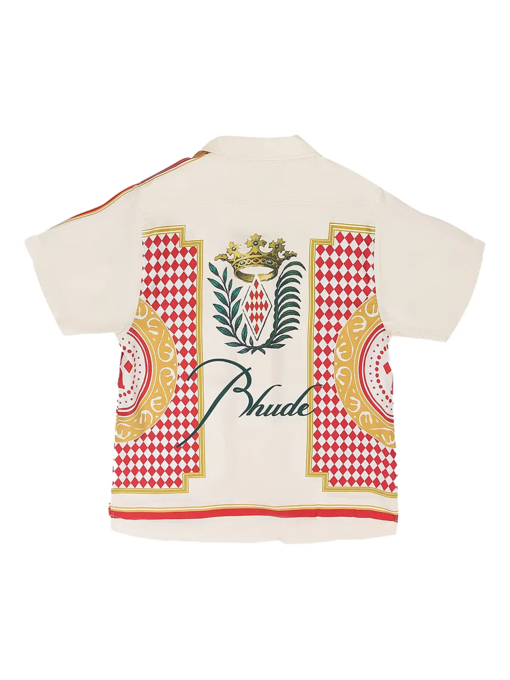 RHUDE logo-detail shirt - Beige