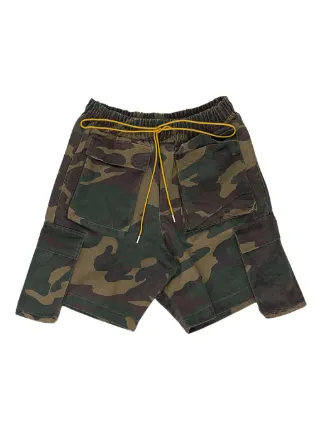 RHUDE Camo Cargo Shorts ルード カモ カーゴショーツ RHUDE camouflage-pattern Cargo Shorts | Green | FARFETCH