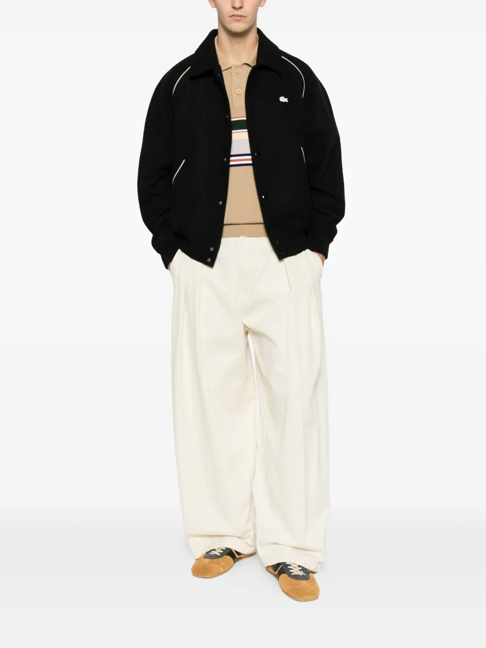 Lacoste buttoned trim-detail bomber jacket | Chamarras bomber | Image 2