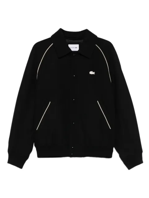 Lacoste chamarra bomber con ribete y botones
