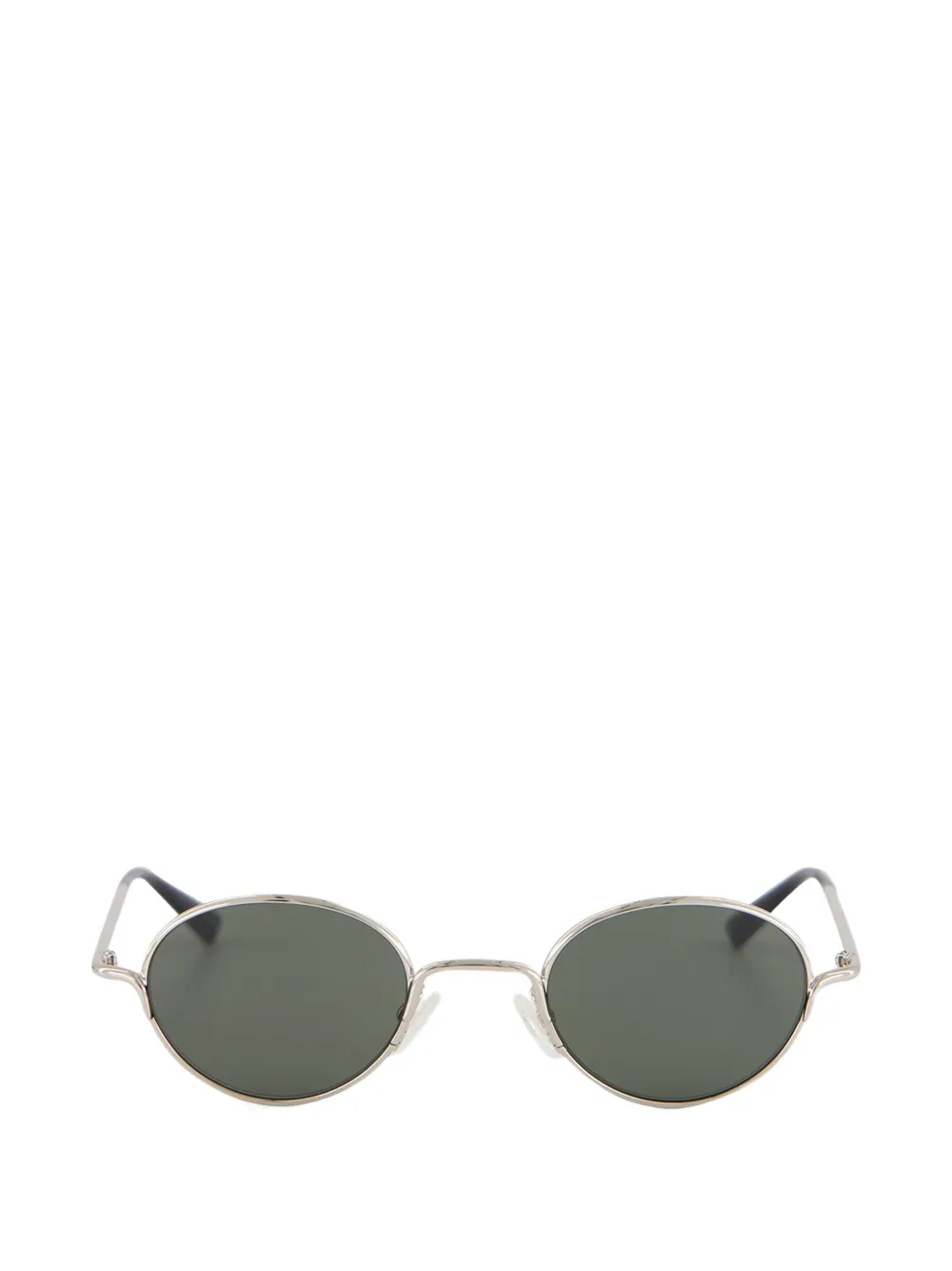 Alexander McQueen Eyewear oval-frame sunglasses - Argento