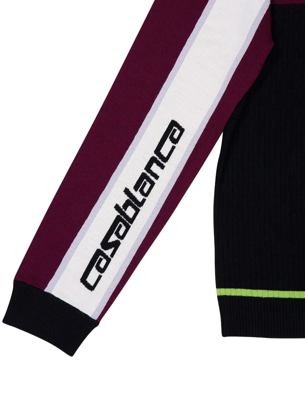 Casablanca Gestreept poloshirt Zwart