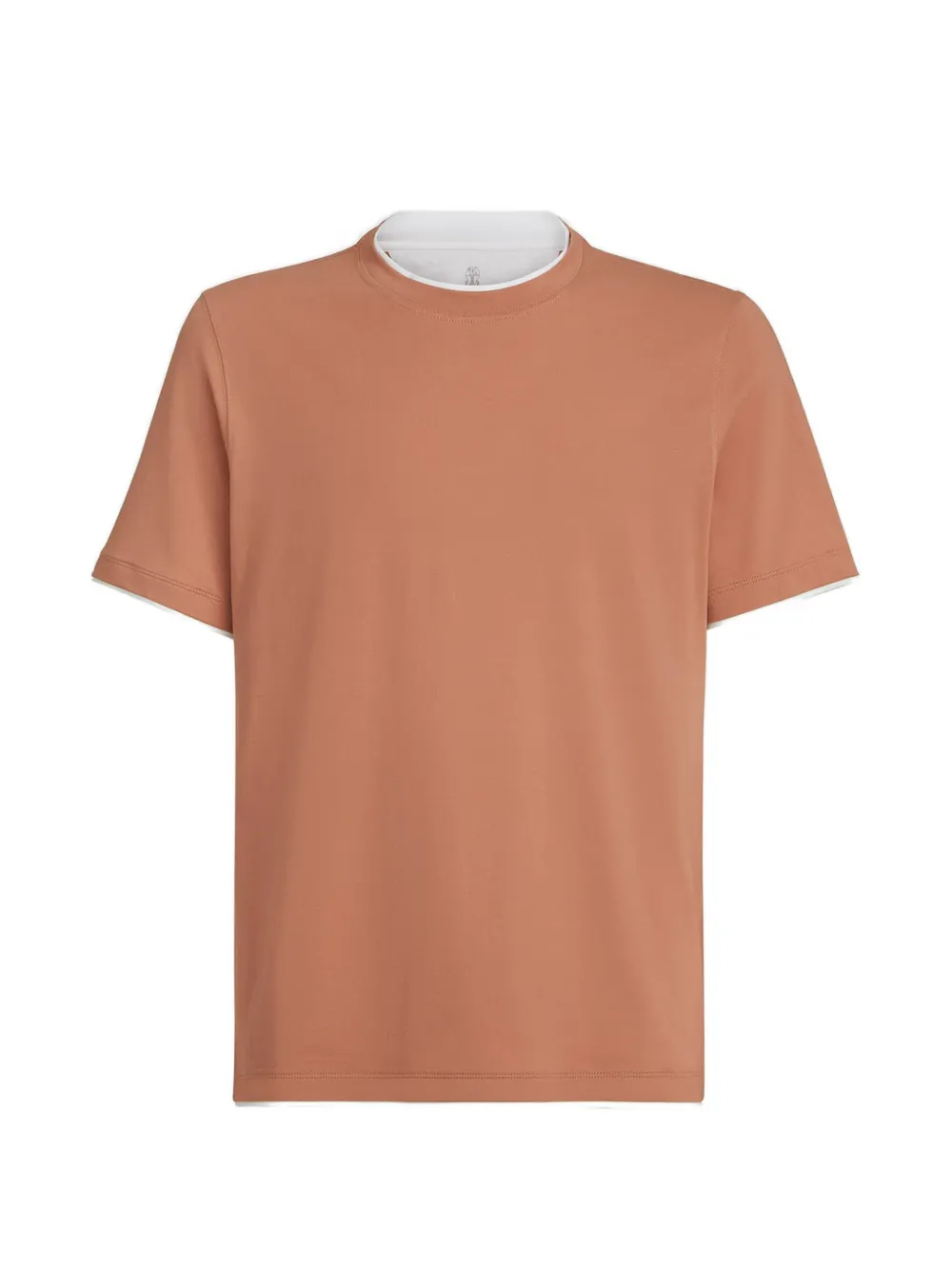 Brunello Cucinelli T-shirt met ronde hals Oranje