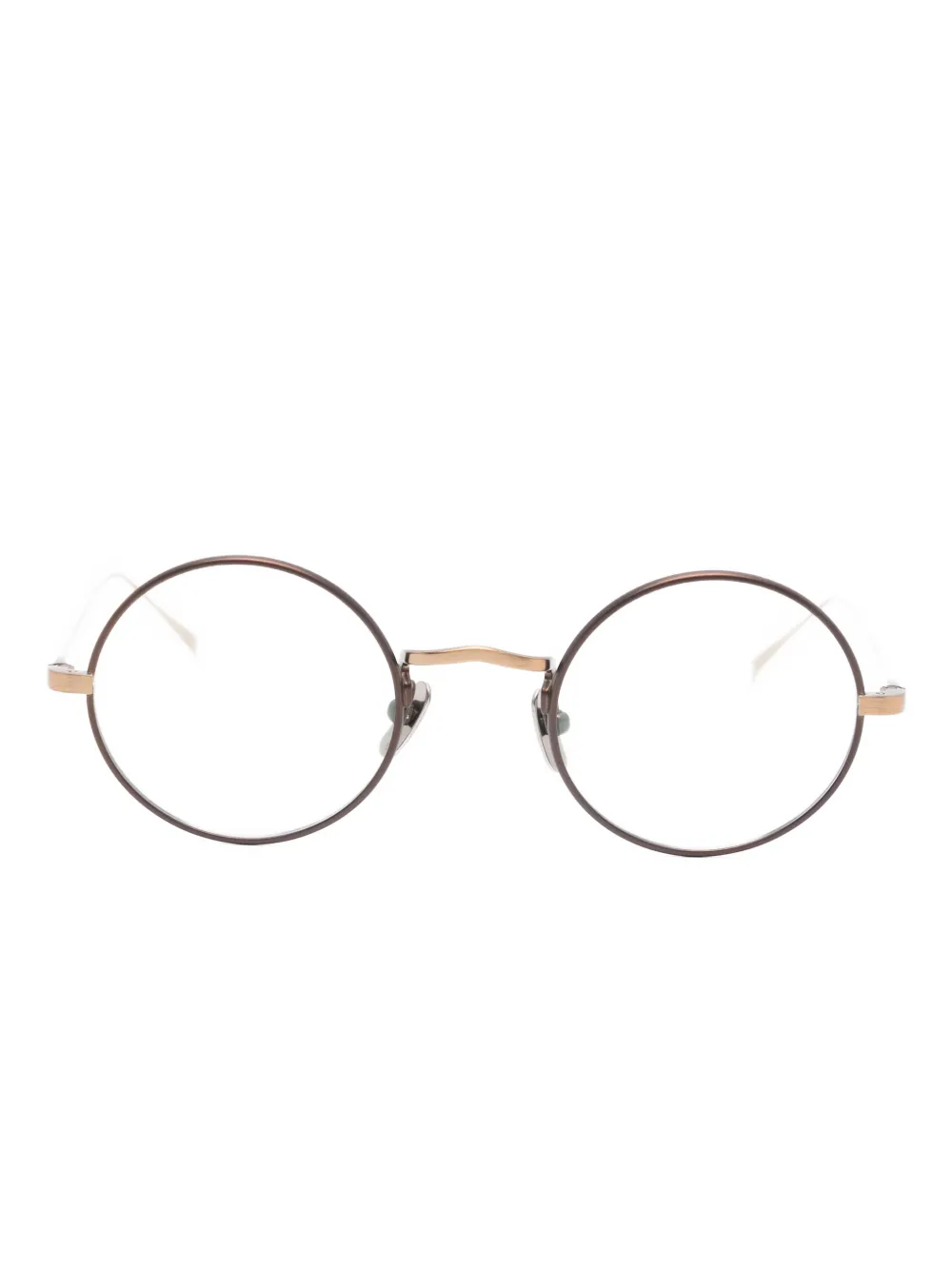 Lunor M9 02 round-frame glasses | Brown | Image 1