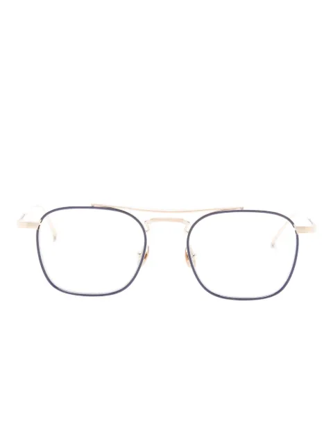 Matsuda browline-frame glasses
