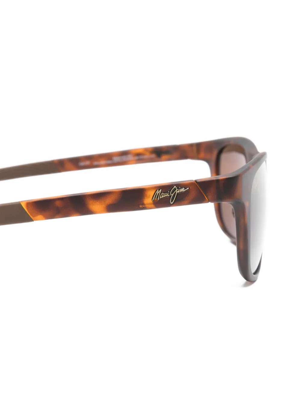 Maui Jim Melemele zonnebril met vierkant montuur Bruin