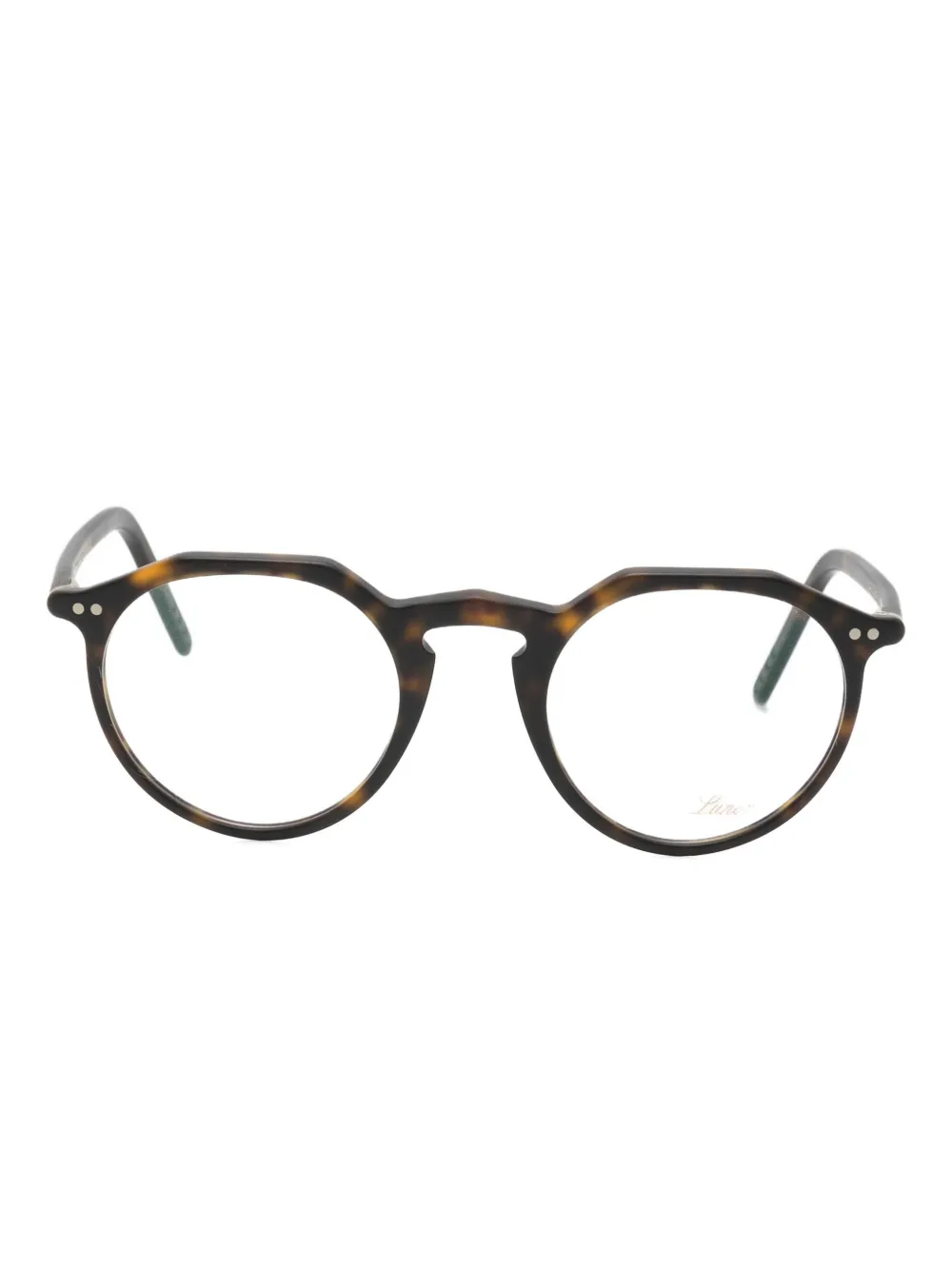 Lunor geometric-frame glasses | Brown | Image 1