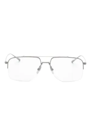 Dita Eyewear Lunari ハーフリム メガネフレーム | シルバートーン