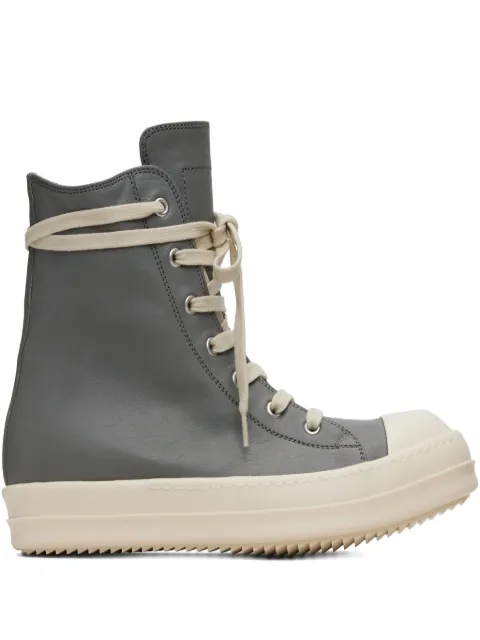 Rick Owens zipped leather high-top sneakers