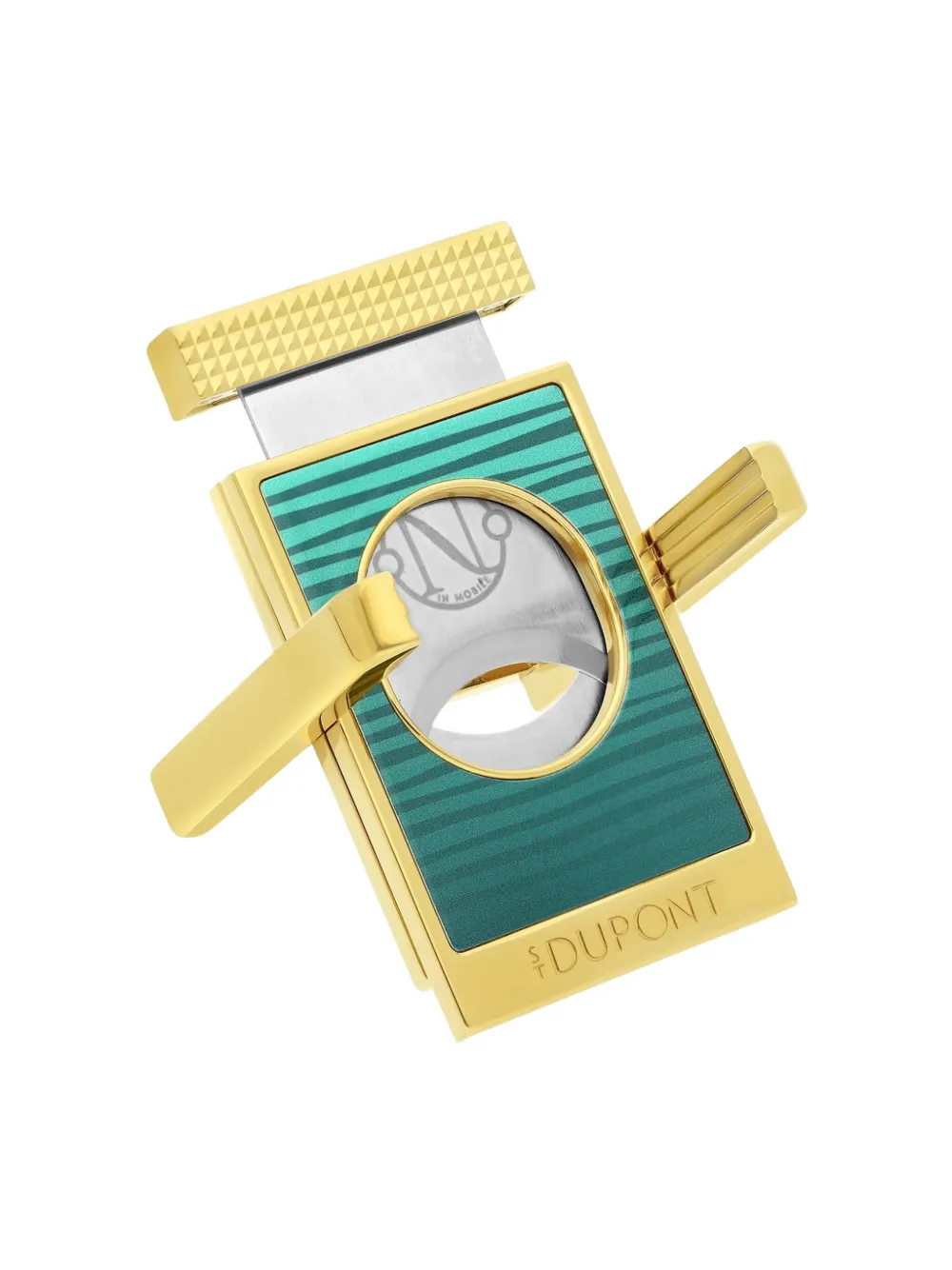 St Dupont Logo-detail Cigar Cutter Stand In Gold