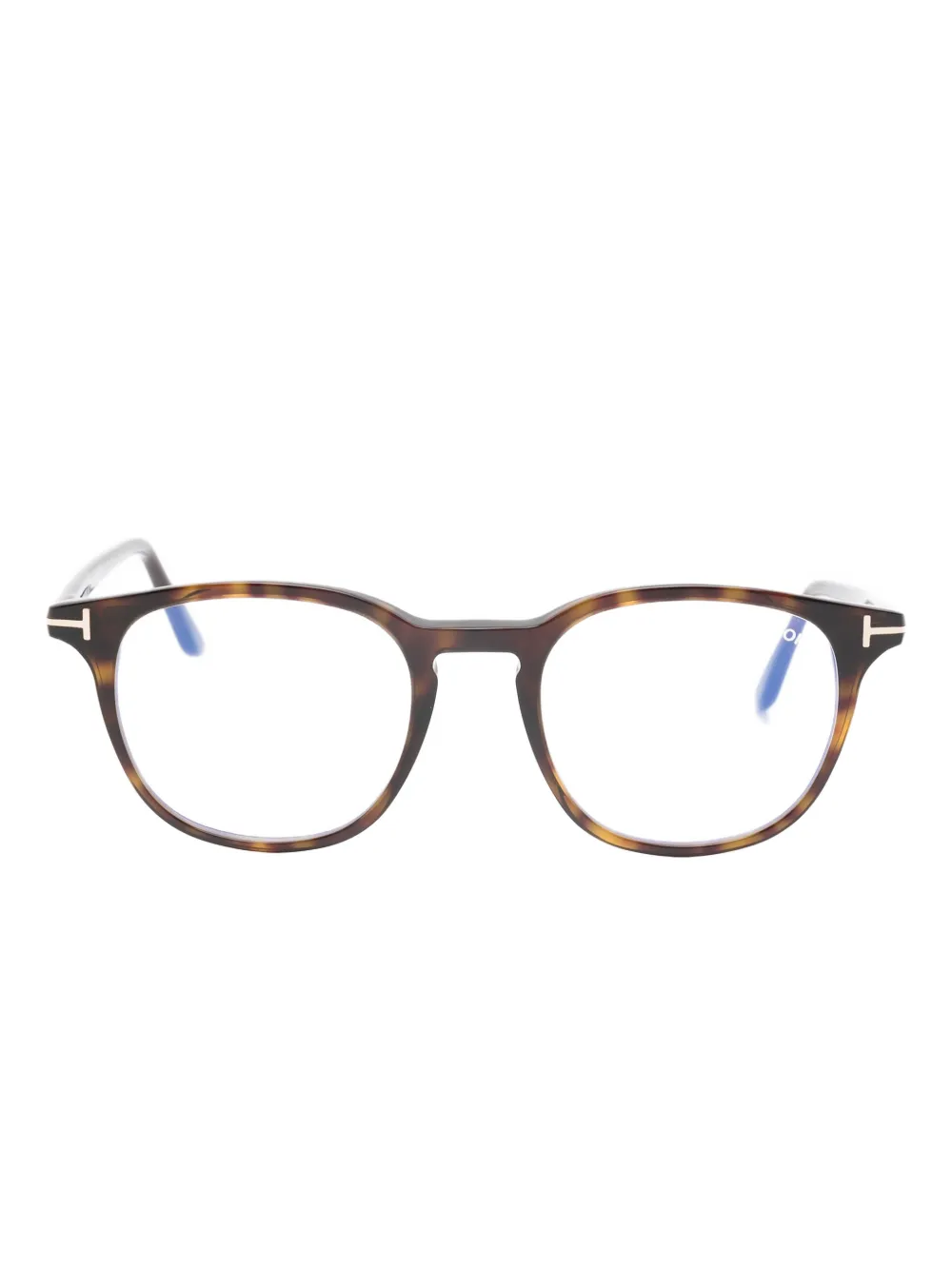 TOM FORD Eyewear lunettes de vue Block à monture géométrique | marron | Image 1