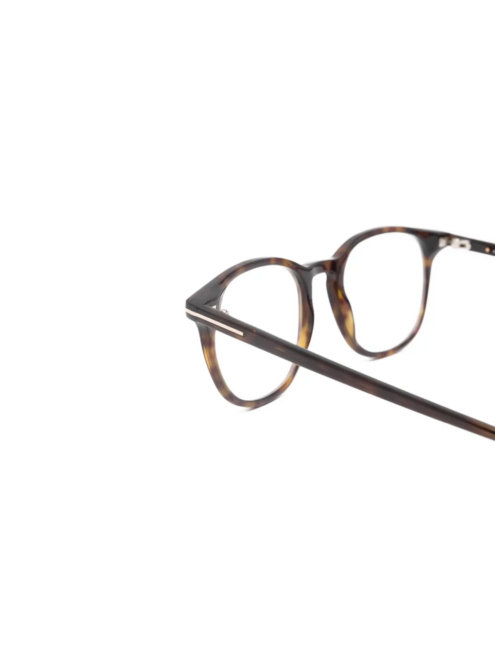 TOM FORD Eyewear Block bril met geometrisch montuur Bruin
