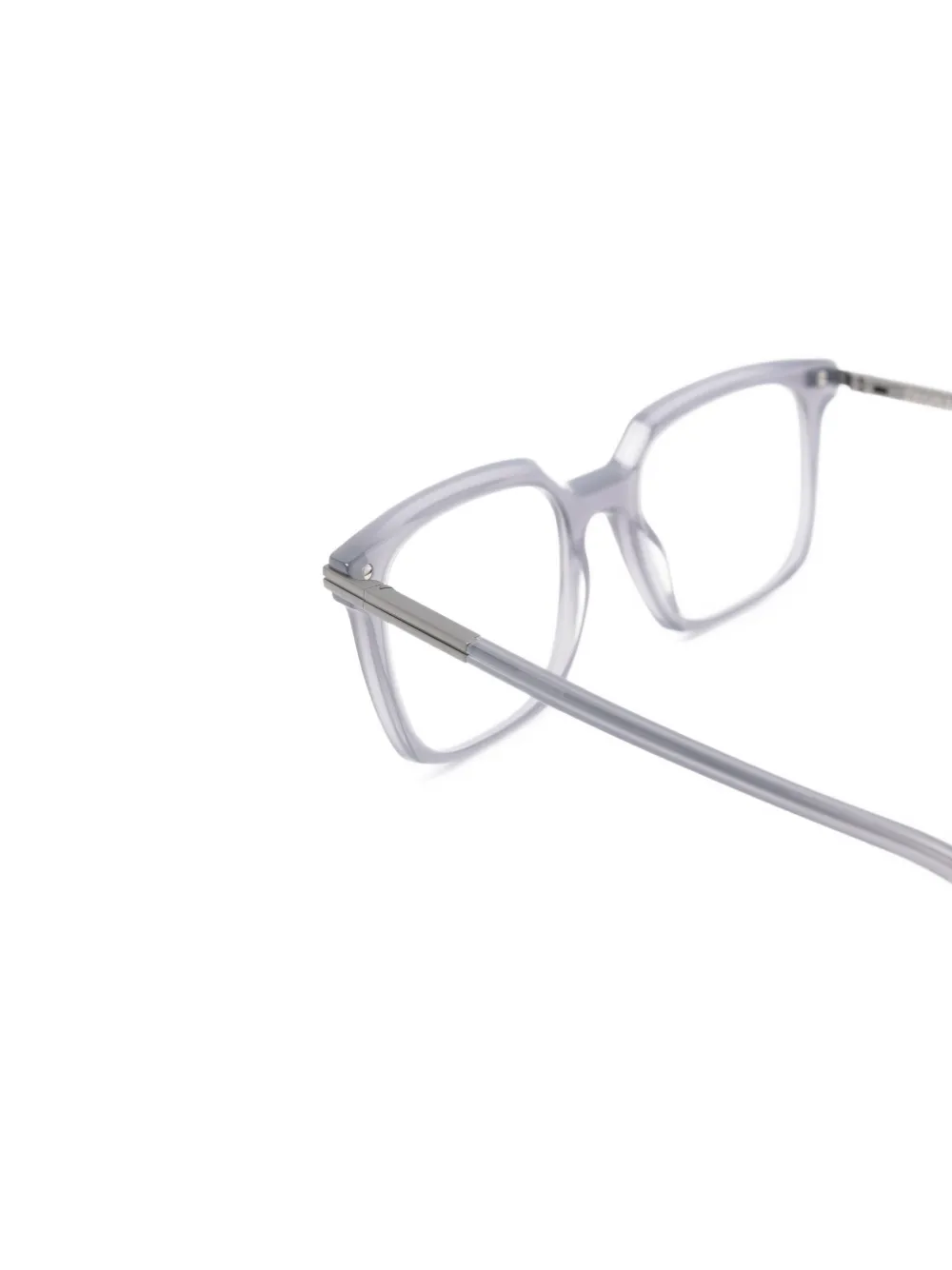  Zegna Rectangle-frame Glasses - Grey 