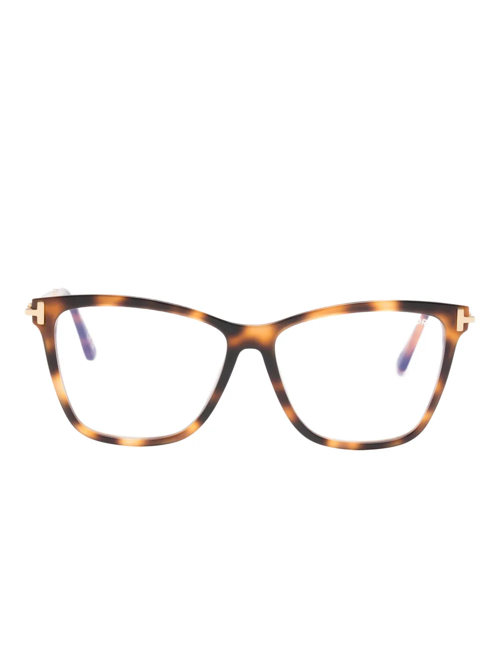 TOM FORD Eyewear Occhiali con montatura geometrica - Marrone