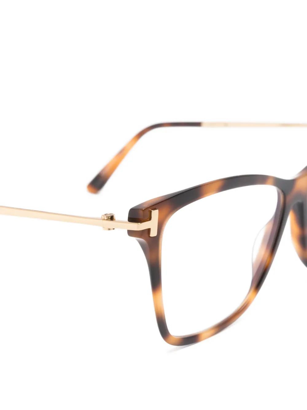  Tom Ford Eyewear Geometric-frame Glasses - Brown 