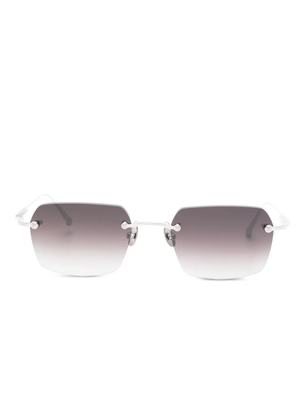 Matsuda rimless rectangular sunglasses | Silver | Image 1