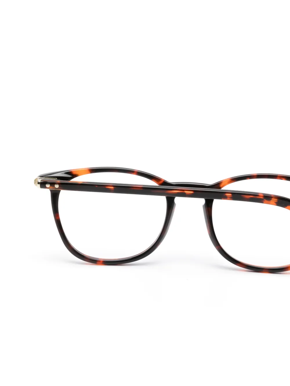  Lunor A5 234 Round-frame Glasses - Brown 