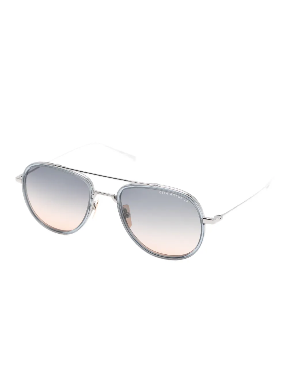 Dita Eyewear Arto.A79 zonnebril met piloten montuur - Zilver