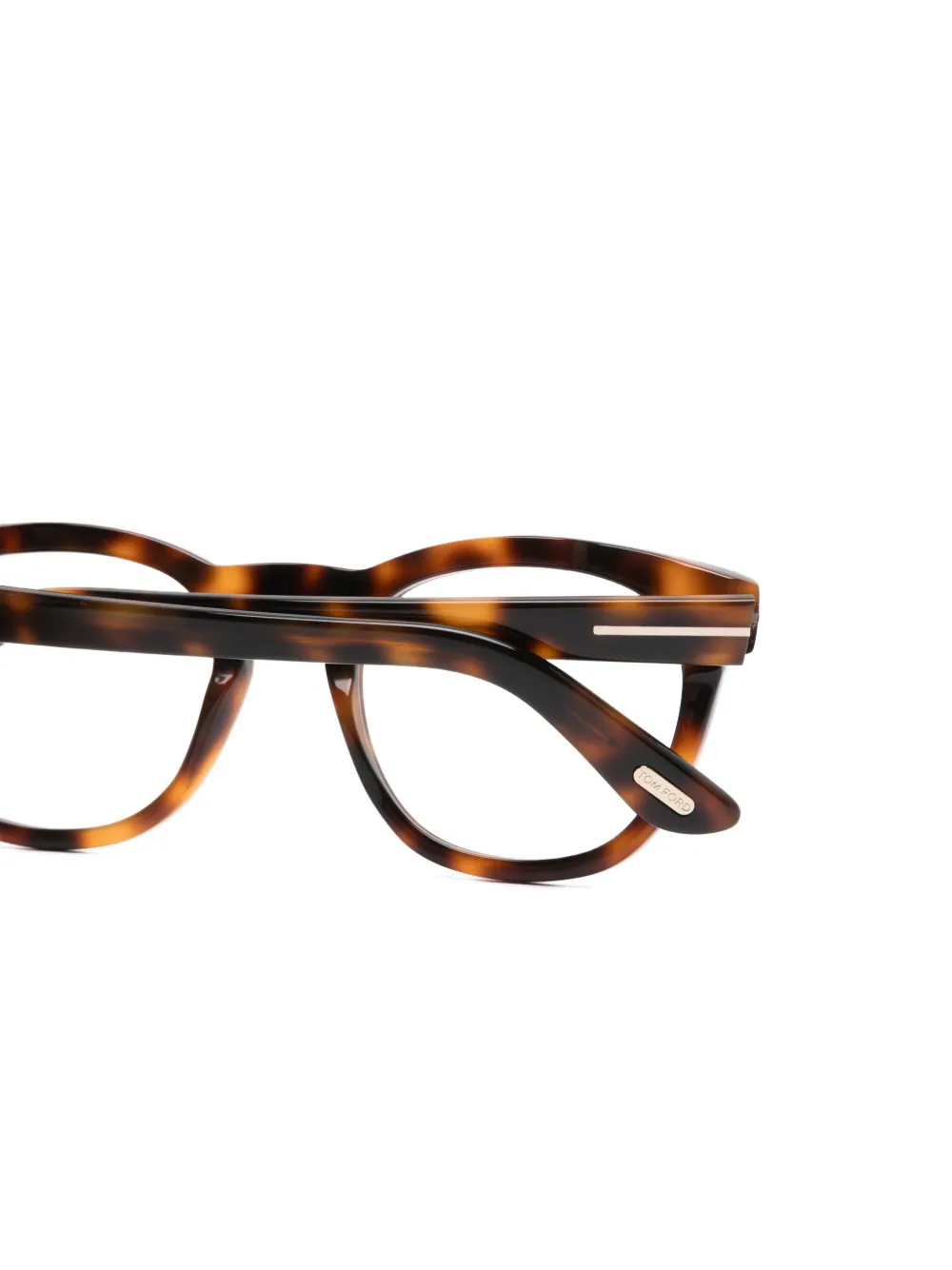 TOM FORD Eyewear Bril met rond montuur Bruin