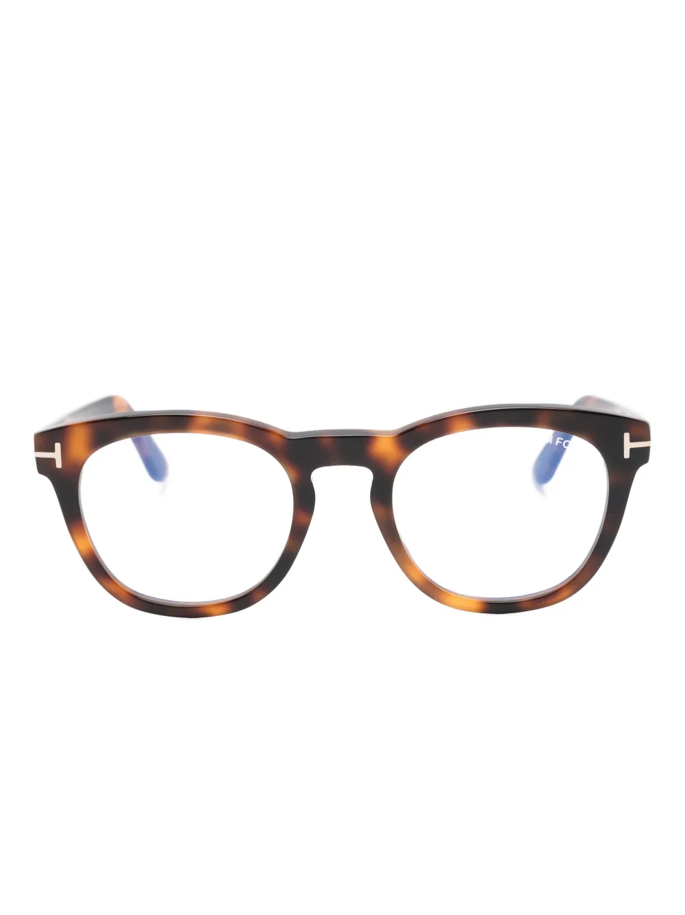 TOM FORD Eyewear Occhiali tondi - Marrone