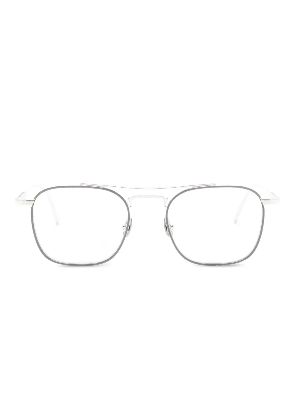 Matsuda M3157 square-frame glasses | Silver | Image 1