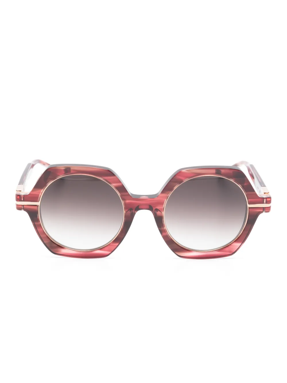 Matsuda geometric-frame sunglasses | Red | Image 1