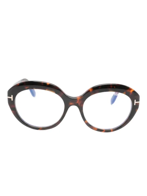 TOM FORD Eyewear lentes con armazón redonda y logo