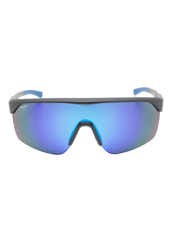 Maui Jim Paluna スクエアフレーム サングラス | ブラック | FARFETCH JP