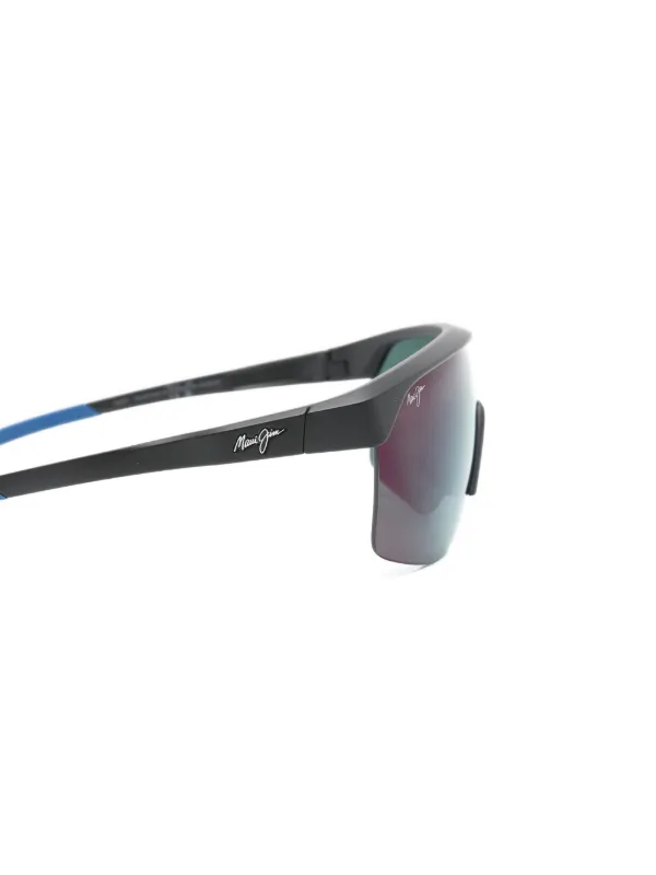 Maui Jim Paluna スクエアフレーム サングラス | ブラック | FARFETCH JP