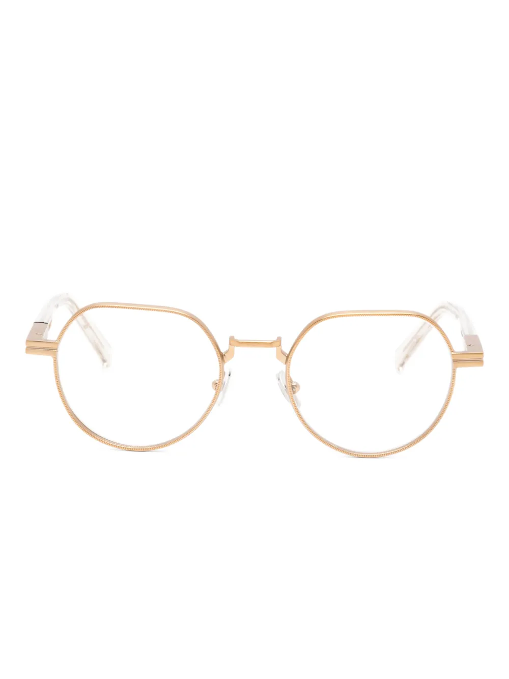 Zegna round-frame glasses | Brown | Image 1