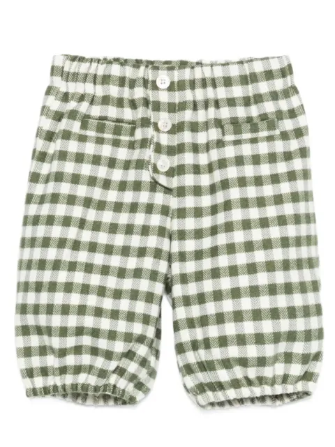 La Stupenderia Gingham button shorts