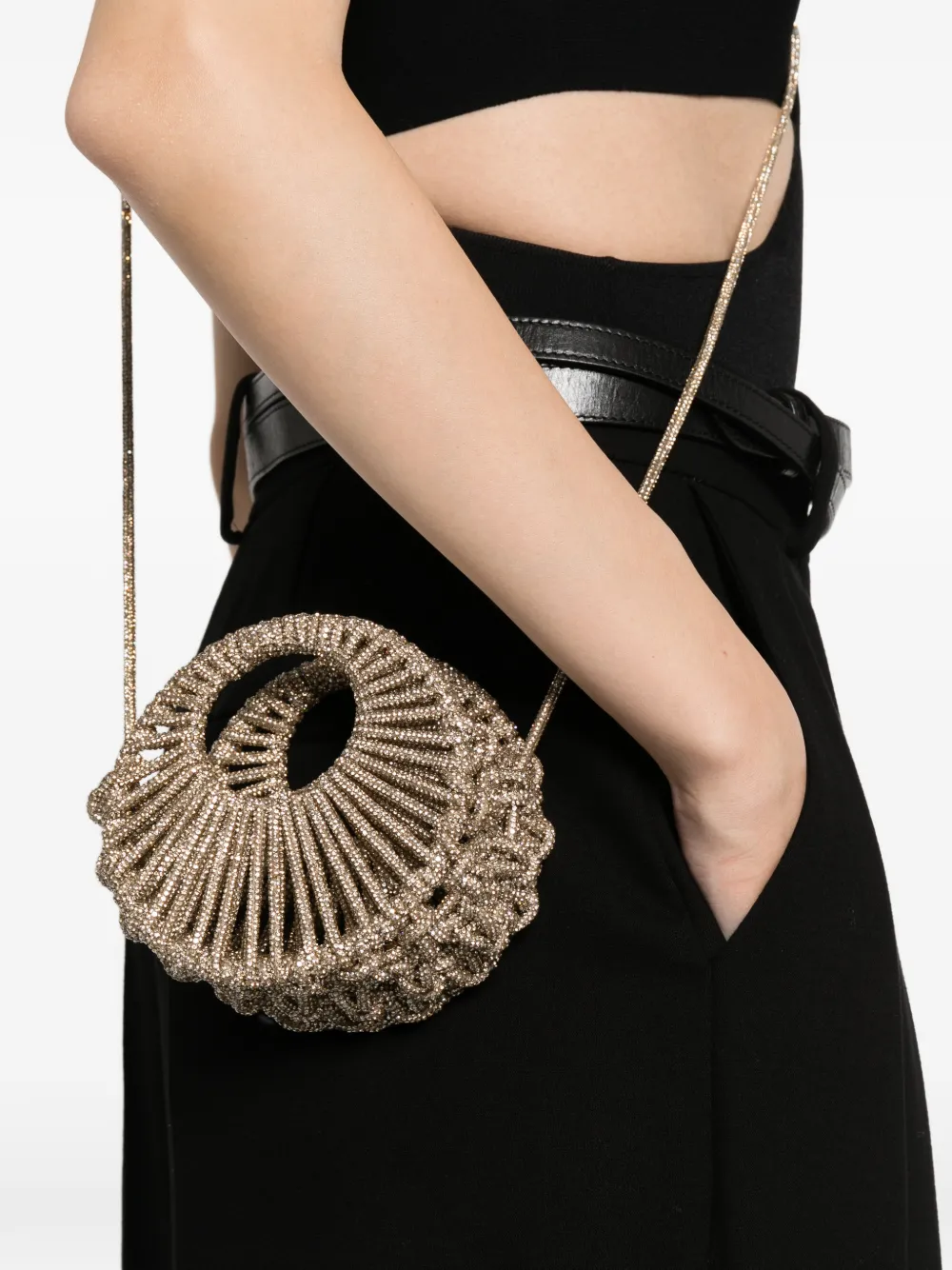 Hibourama Mini Jaya Crossbody Bag In Neutral