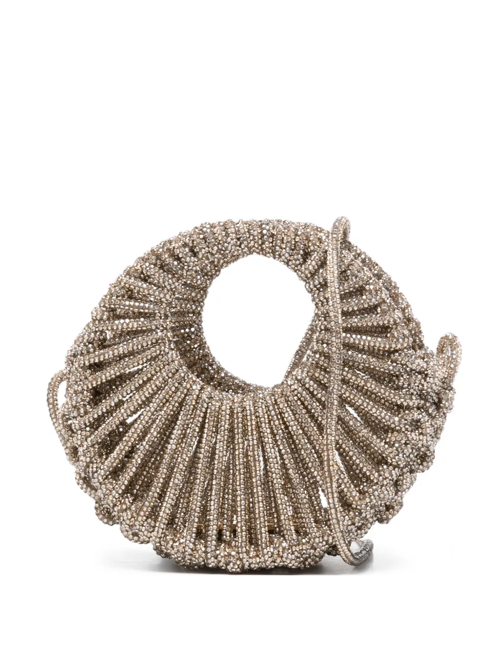 Hibourama Mini Jaya Crossbody Bag In Gold