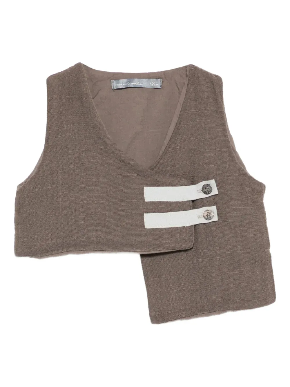 minimù asymmetric-hem top | Vests | Image 2