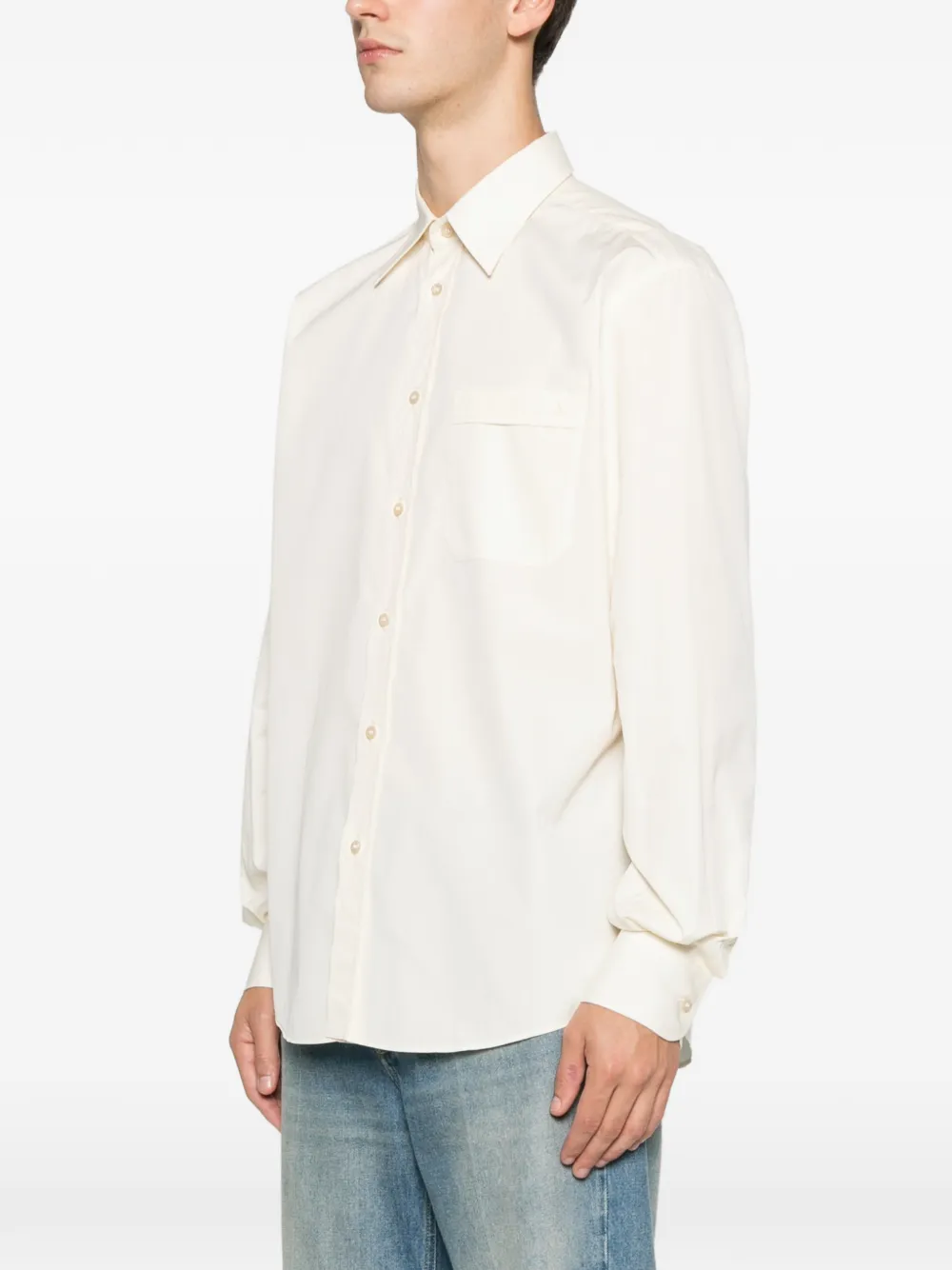Valentino Garavani chest-pocket shirt Beige