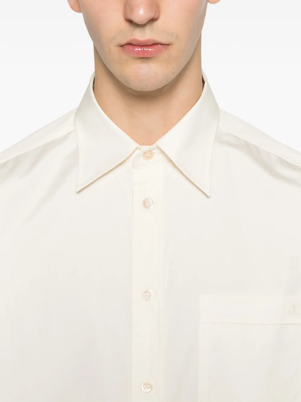Valentino Garavani chest-pocket shirt Beige
