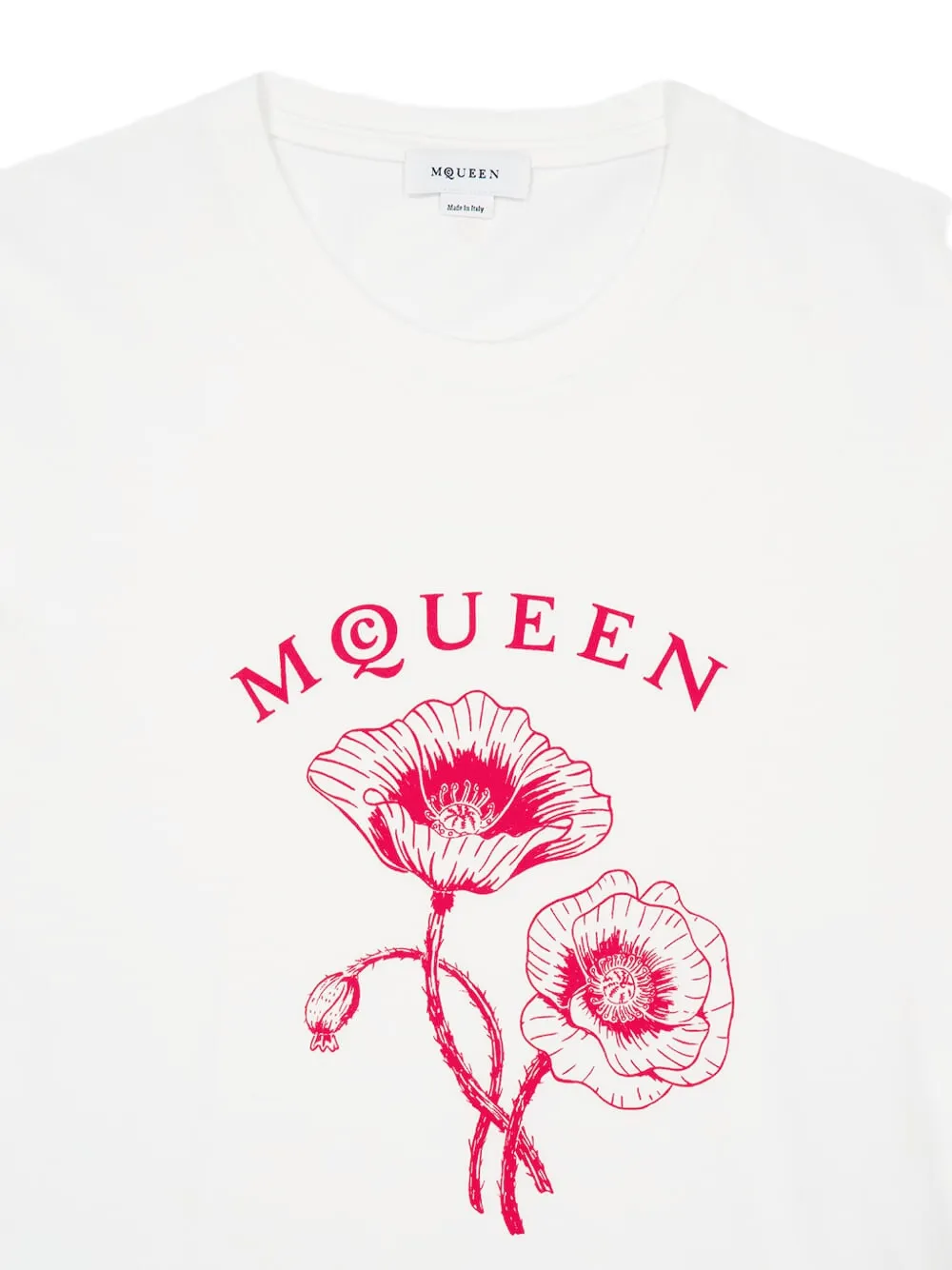 Alexander McQueen Katoenen T-shirt met ronde hals Wit
