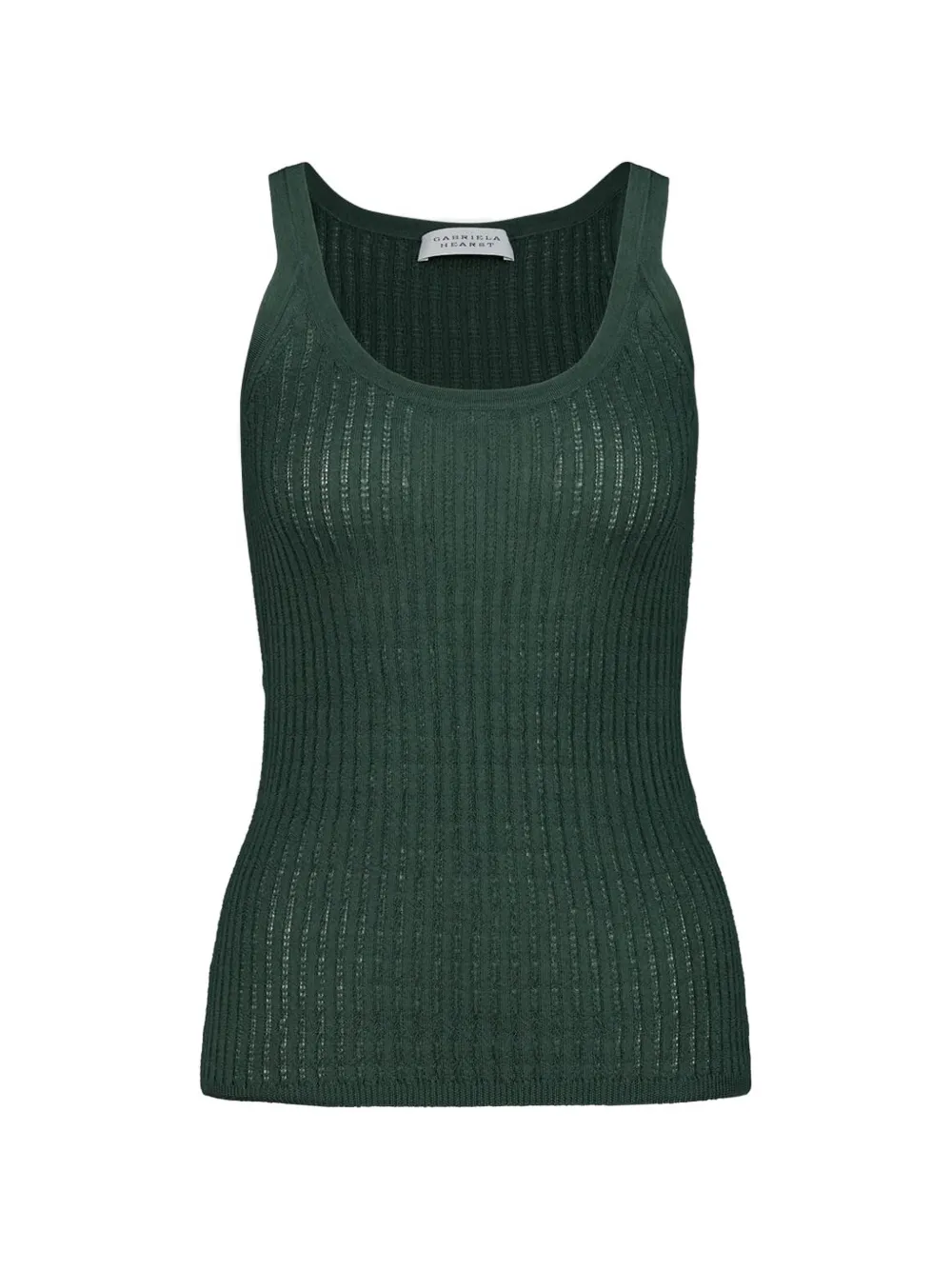 Gabriela Hearst Nevin pointelle tank top - Verde