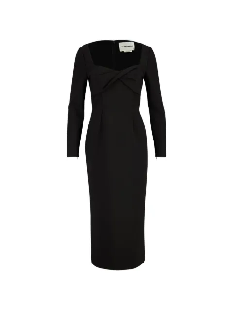 Roland Mouret twist-detail long-sleeve dress