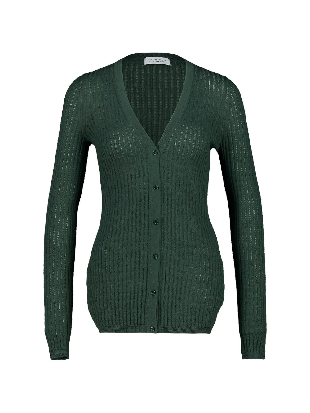Gabriela Hearst Emma pointelle cardigan - Verde