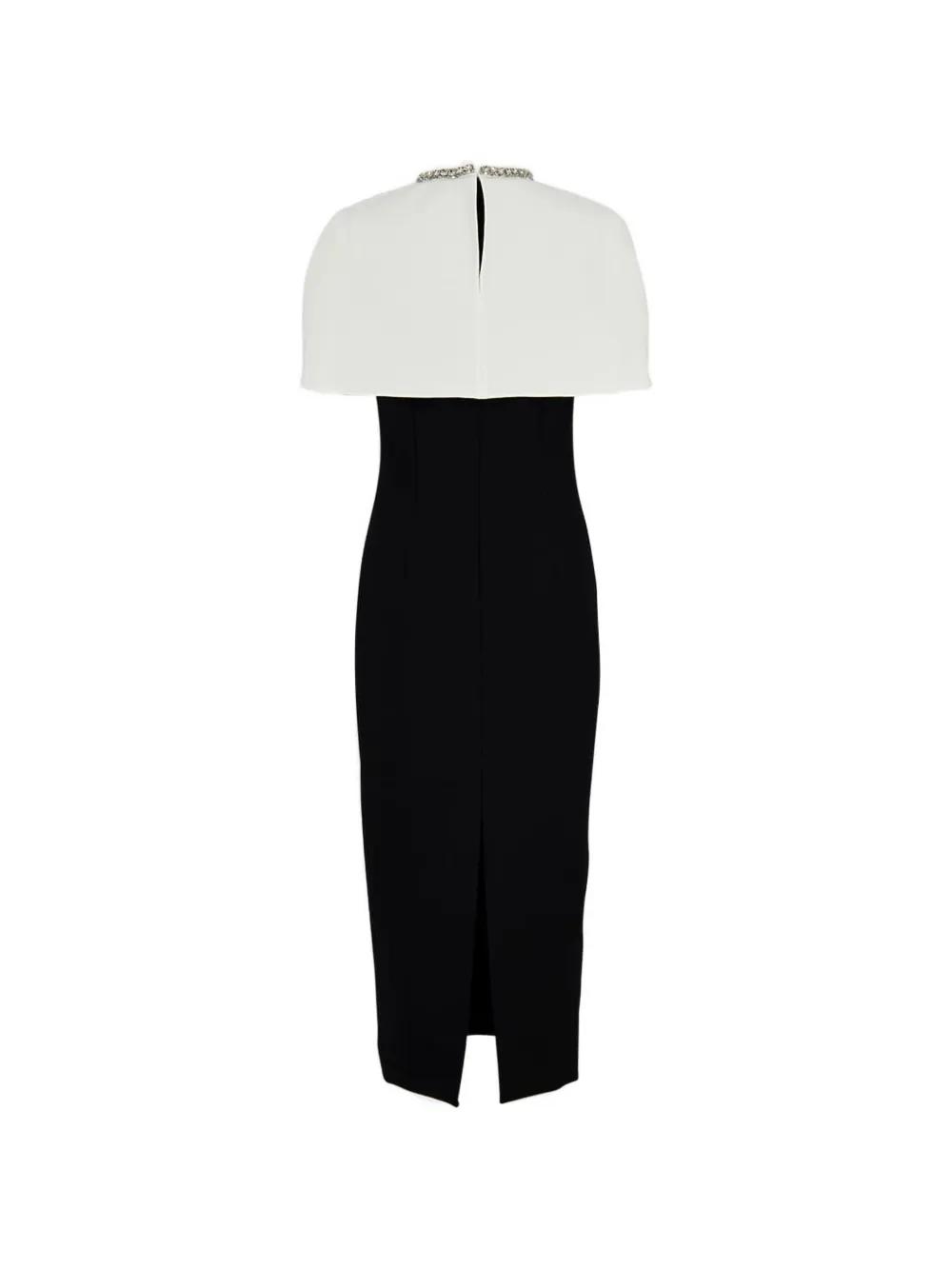 Roland Mouret crystal-trim midi dress - Zwart