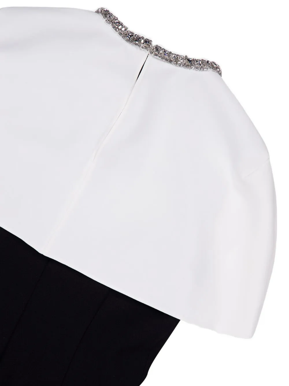 Roland Mouret Midi-jurk met kristallen afwerking Zwart