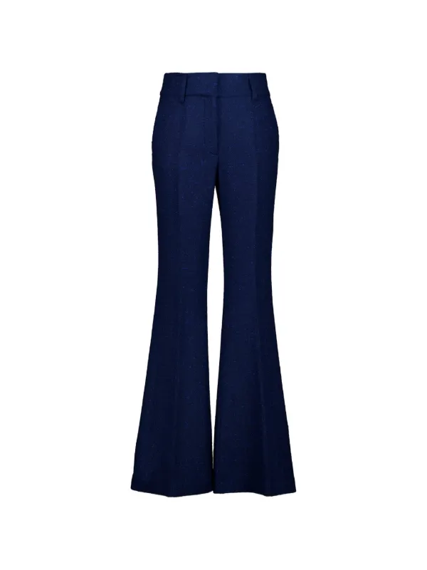 Gabriela Hearst Rhein Flared Trousers in Blue